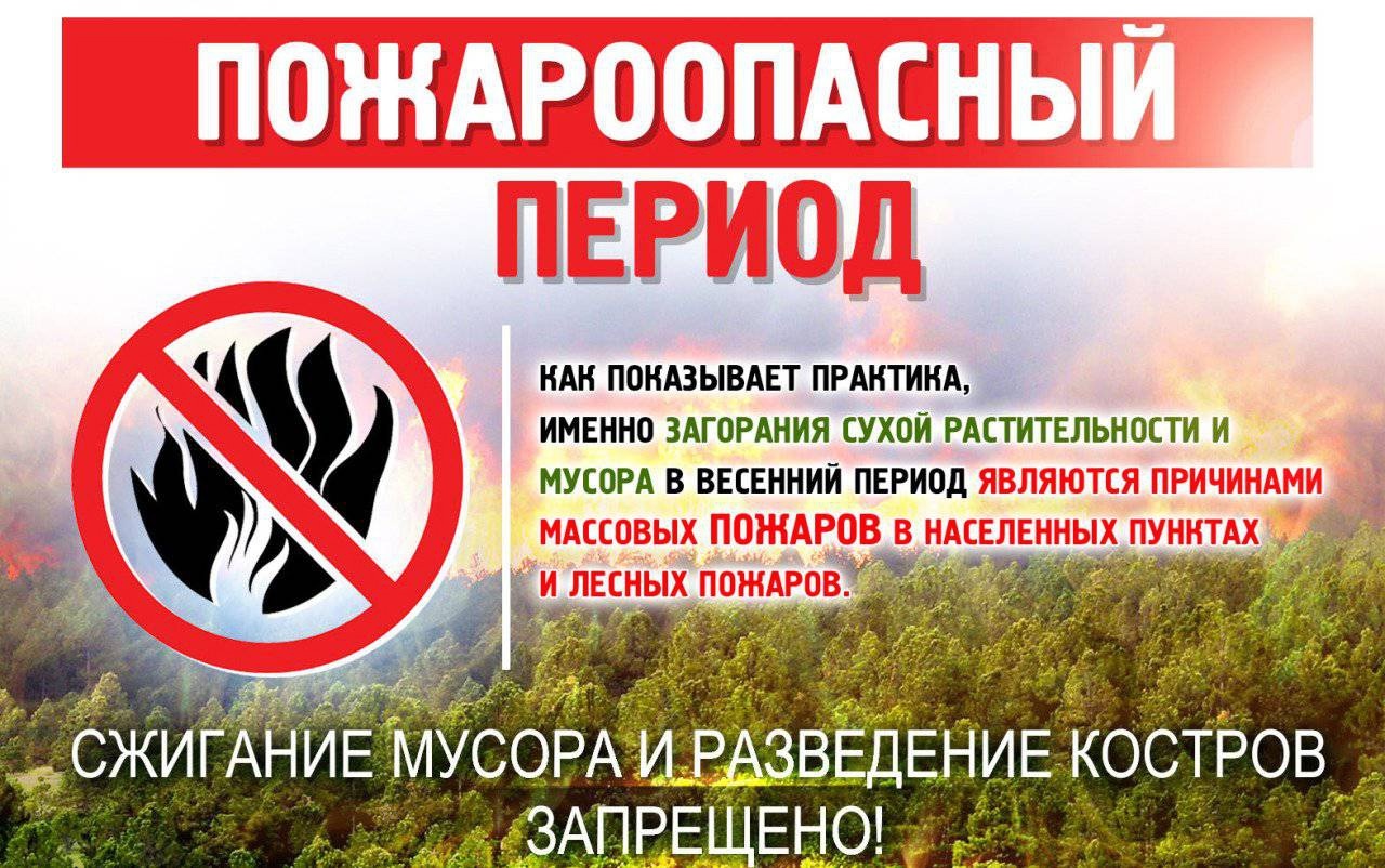 ПАМЯТКА ДЛЯ НАСЕЛЕНИЯ О МЕРАХ ПОЖАРНОЙ БЕЗОПАСНОСТИ В ЛЕТНИЙ ПОЖАРООПАСНЫЙ ПЕРИОД 2025 ГОДА.